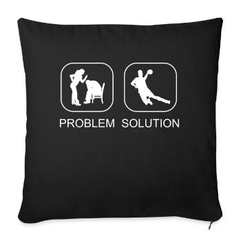 Handball Team Handball Player Handball Fan Handball - Sofa pillowcase 17,3'' x 17,3'' (45 x 45 cm) - black - Front