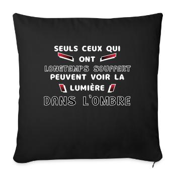Otaku Style - Housse de coussin décorative 45 x 45 cm - noir - Devant