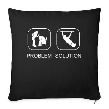 Fitness Athletes Bodybuilding Fitness Sports Sports - Sofa pillowcase 17,3'' x 17,3'' (45 x 45 cm) - black - Front