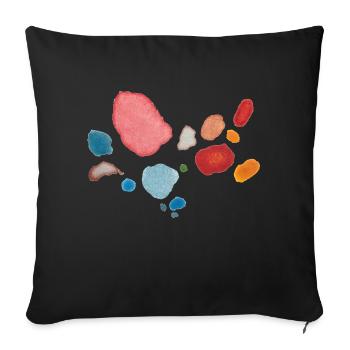Dots Pattern - Sofa pillowcase 17,3'' x 17,3'' (45 x 45 cm) - black - Front