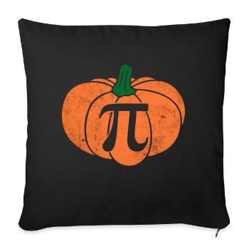 Distressed Pumpkin Pi Math Teacher Haloween - Sofa pillowcase 17,3'' x 17,3'' (45 x 45 cm) - black - Front