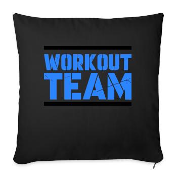 workout team - Sofakissenbezug 45 x 45 cm - Schwarz - Vorne