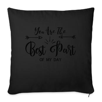 You Are the best - Sofa pillowcase 17,3'' x 17,3'' (45 x 45 cm) - black - Front