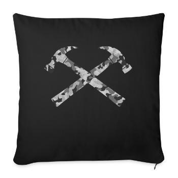 Marteau - Housse de coussin décorative 45 x 45 cm - noir - Devant