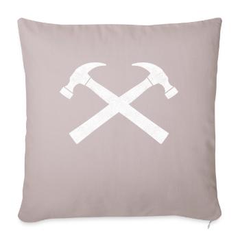 Hammer - Sofa pillowcase 17,3'' x 17,3'' (45 x 45 cm) - light taupe - Front