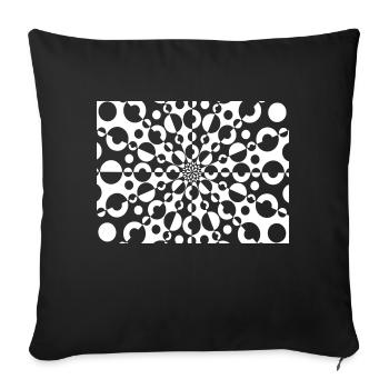 Illusion d’optique - Des visuels fascinants - Housse de coussin décorative 45 x 45 cm - noir - Devant