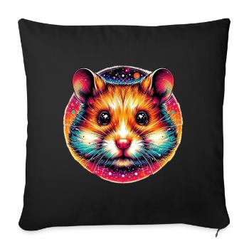 Hamster - Sofakissenbezug 45 x 45 cm - Schwarz - Vorne