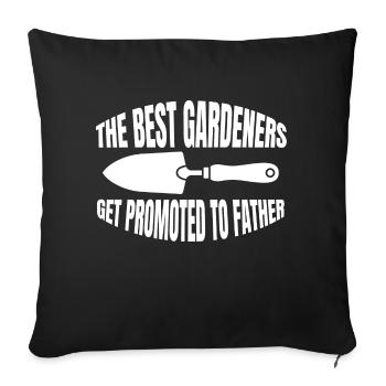 Jardin cadeau jardinier verger jardinier amateur - Housse de coussin décorative 45 x 45 cm - noir - Devant