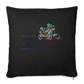 BMX - Sofa pillowcase 17,3'' x 17,3'' (45 x 45 cm) - black - Front