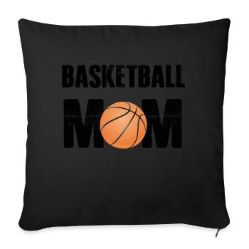 Basketball - Sofakissenbezug 45 x 45 cm - Schwarz - Vorne