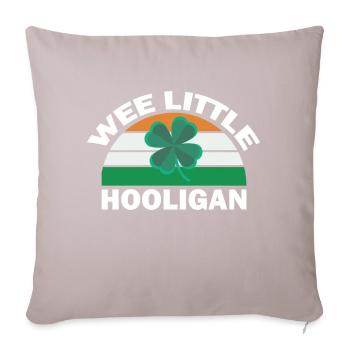 St Patricks Day Wee Little Hooligan Funny - Sofa pillowcase 17,3'' x 17,3'' (45 x 45 cm) - light taupe - Front