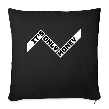 It's Only Money Rich Funny Buy Happiness Saying - Sofa pillowcase 17,3'' x 17,3'' (45 x 45 cm) - black - Front
