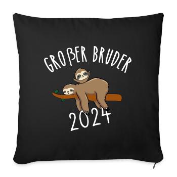 Big Brother 2024 Sloth - Sofa pillowcase 17,3'' x 17,3'' (45 x 45 cm) - black - Front