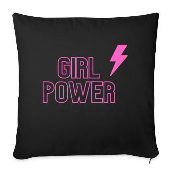 Blitz Girl Power - Housse de coussin décorative 45 x 45 cm - noir - Devant