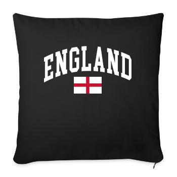 England - Sofakissenbezug 45 x 45 cm - Schwarz - Vorne
