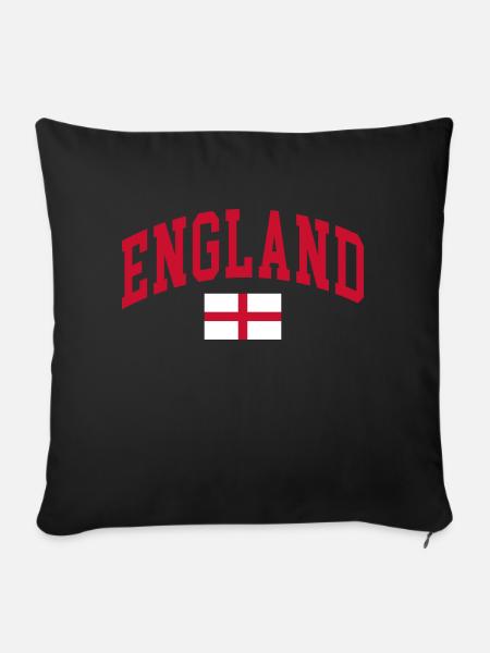 England - Sofakissenbezug 45 x 45 cm - Schwarz