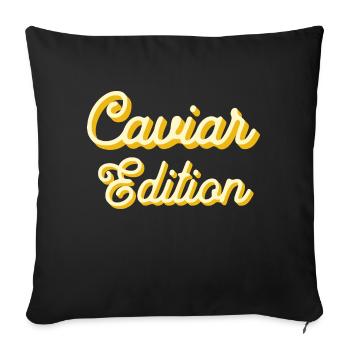 Potato Lover Funny French Fries Spud Potatoes Chip - Sofa pillowcase 17,3'' x 17,3'' (45 x 45 cm) - black - Front
