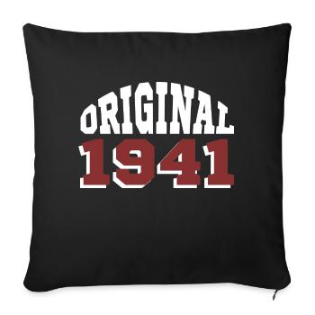Original 1941 - Sofa pillowcase 17,3'' x 17,3'' (45 x 45 cm) - black - Front