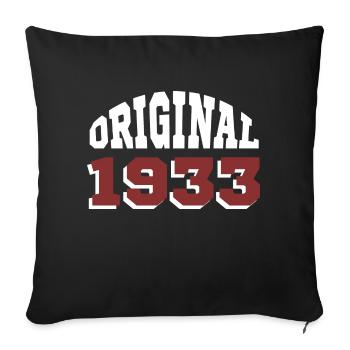 Original 1933 - Sofa pillowcase 17,3'' x 17,3'' (45 x 45 cm) - black - Front