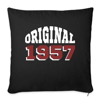 Original 1957 - Sofa pillowcase 17,3'' x 17,3'' (45 x 45 cm) - black - Front