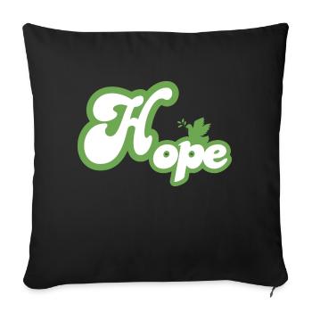 Portez Vos Valeurs avec la Collection de T-Shirts - Housse de coussin décorative 45 x 45 cm - noir - Devant