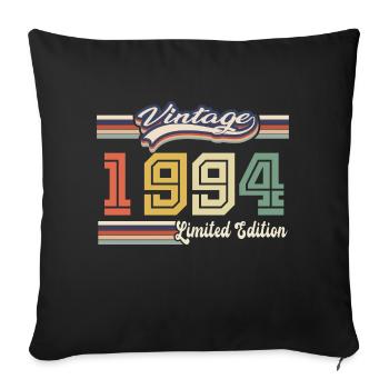 Cadeau D'anniversaire 1994 Génial Depuis 1994 vint - Housse de coussin décorative 45 x 45 cm - noir - Devant