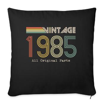 Épique et Légendaire né en 1985 : 39e anniversaire - Housse de coussin décorative 45 x 45 cm - noir - Devant