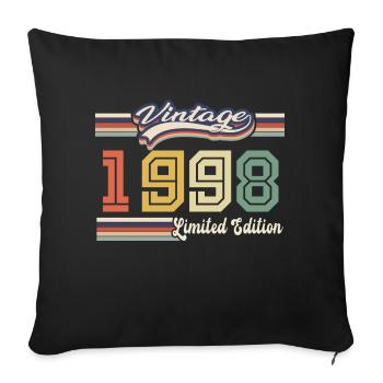 Cadeau D'anniversaire 1998 Génial Depuis 1998 vint - Housse de coussin décorative 45 x 45 cm - noir - Devant
