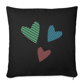 MERCI. MAÎTRESSE. MAÎTRE. MERCI MAÎTRESSE - Housse de coussin décorative 45 x 45 cm - noir - Devant