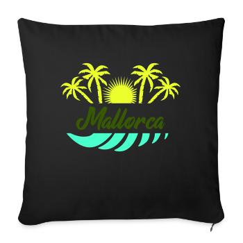 Majorca - Sofa pillowcase 17,3'' x 17,3'' (45 x 45 cm) - black - Front