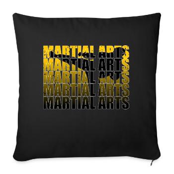 Martial Arts - Sofakissenbezug 45 x 45 cm - Schwarz - Vorne
