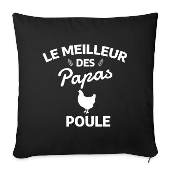 The Best of Daddy Hens - Sofa pillowcase 17,3'' x 17,3'' (45 x 45 cm) - black - Front
