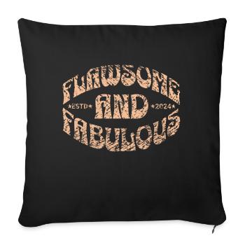 Impeccable et fabuleux à Gelb - Housse de coussin décorative 45 x 45 cm - noir - Devant