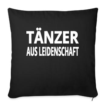 Tanzen - Sofakissenbezug 45 x 45 cm - Schwarz - Vorne