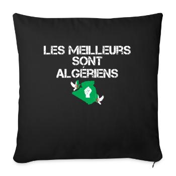 The best are Algerians - Sofa pillowcase 17,3'' x 17,3'' (45 x 45 cm) - black - Front