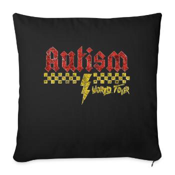 Autism awareness different different better - Sofa pillowcase 17,3'' x 17,3'' (45 x 45 cm) - black - Front