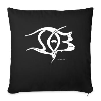 DAB Logo Weiß - Sofakissenbezug 45 x 45 cm - Schwarz - Vorne