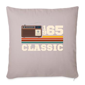 Anniversaire 1965 retro classic - Housse de coussin décorative 45 x 45 cm - taupe clair - Devant