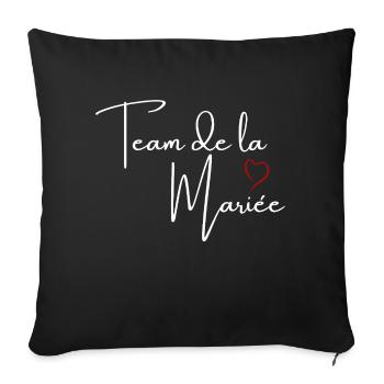 Red Heart Bridal Team - Sofa pillowcase 17,3'' x 17,3'' (45 x 45 cm) - black - Front