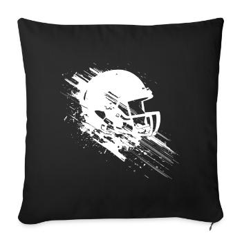 American Football Helmet - Sofa pillowcase 17,3'' x 17,3'' (45 x 45 cm) - black - Front