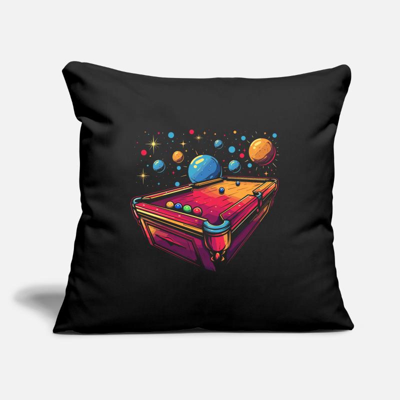 Style de dessin animé de billard Housse de coussin décorative 45 x 45 cm