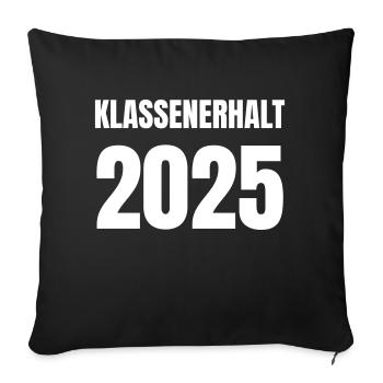 Staying in the league in 2025 - Sofa pillowcase 17,3'' x 17,3'' (45 x 45 cm) - black - Front