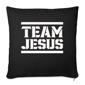 L’équipe de Jésus - Housse de coussin décorative 45 x 45 cm - noir - Devant