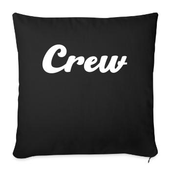 crew - Sofakissenbezug 45 x 45 cm - Schwarz - Vorne