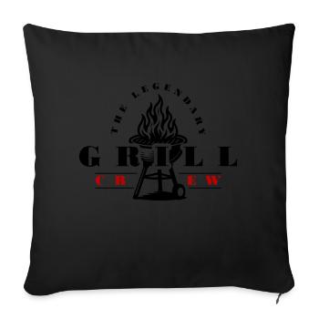 Grill crew - Sofa pillowcase 17,3'' x 17,3'' (45 x 45 cm) - black - Front