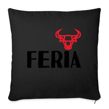 Feria Fête Provençale Nîmes Arles Bayonne Férias - Housse de coussin décorative 45 x 45 cm - noir - Devant