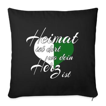 - Saxony - Sofa pillowcase 17,3'' x 17,3'' (45 x 45 cm) - black - Front