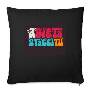 The Stacci Tu Diet - Sofa pillowcase 17,3'' x 17,3'' (45 x 45 cm) - black - Front