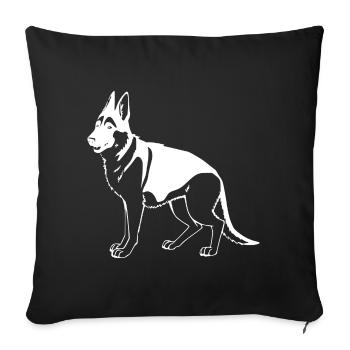Sheepdog - Sofa pillowcase 17,3'' x 17,3'' (45 x 45 cm) - black - Front
