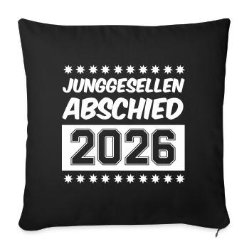 Hen Party 2026 - Sofa pillowcase 17,3'' x 17,3'' (45 x 45 cm) - black - Front